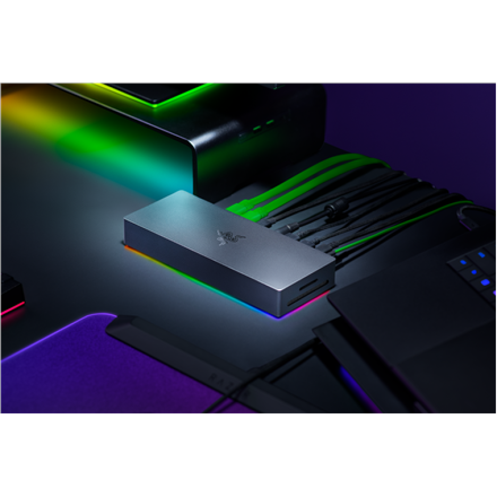 Razer Desktop RGB Dock for Multiple Devices and Displays , Thunderbolt 5 Dock