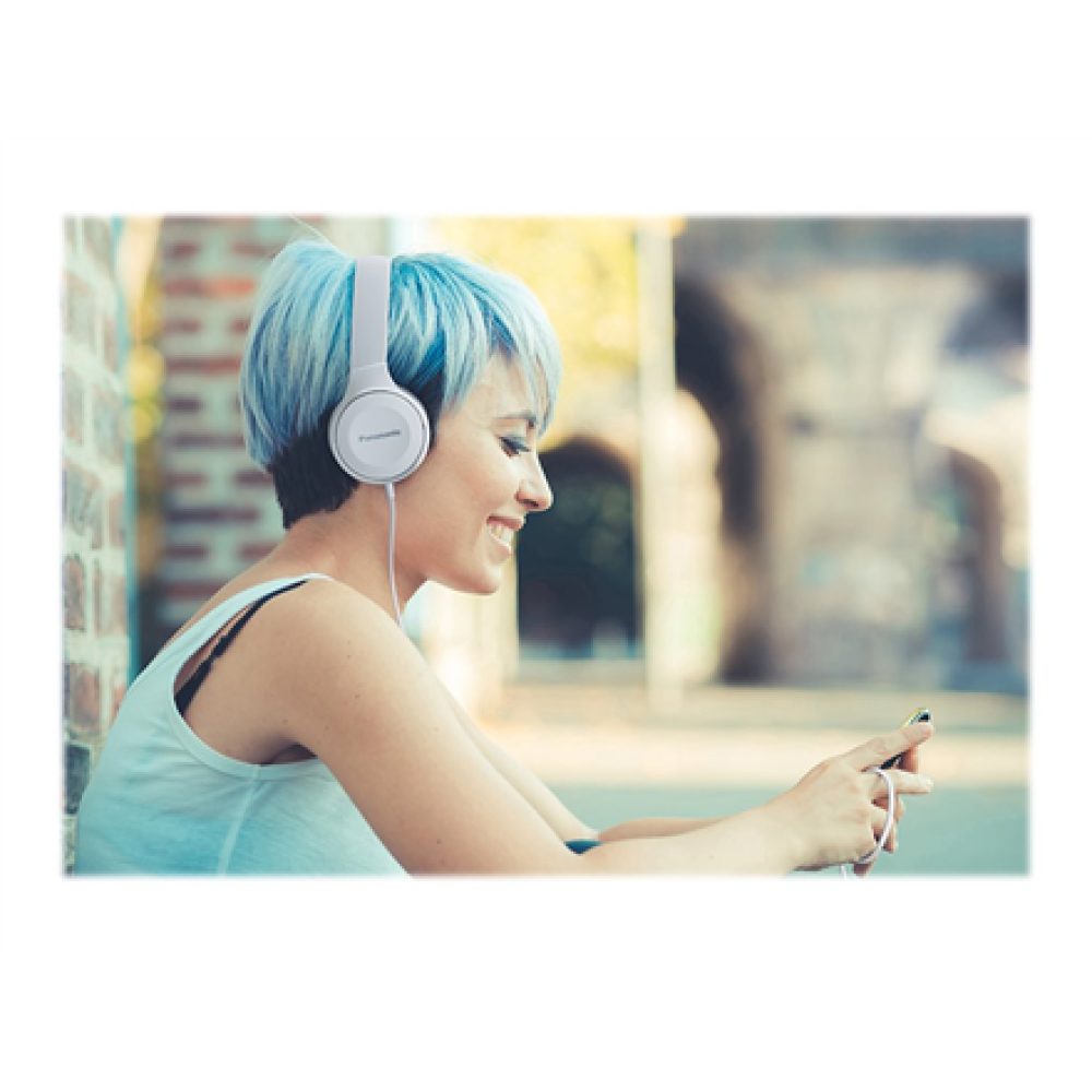 Panasonic , RP-HF100E-A , Wired , On-Ear , White