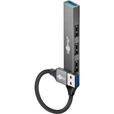 Goobay Slim 4-Port USB Hub, USB-A to USB-A, 5 Gbit/s , 74456