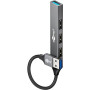 Goobay Slim 4-Port USB Hub, USB-A to USB-A, 5 Gbit/s , 74456