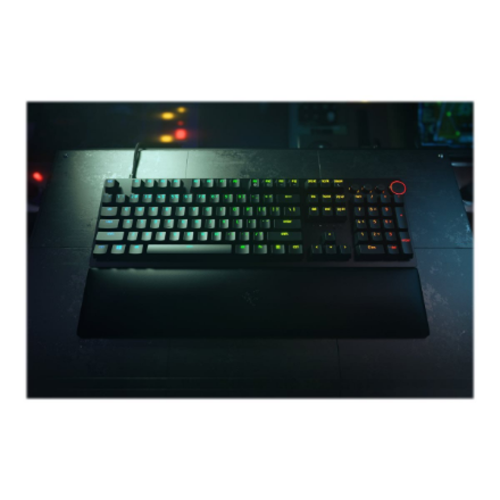 Razer , Huntsman V2 Optical Gaming Keyboard , Gaming keyboard , Wired , RGB LED light , NORD , Black , Numeric keypad , Clicky Purple Switch