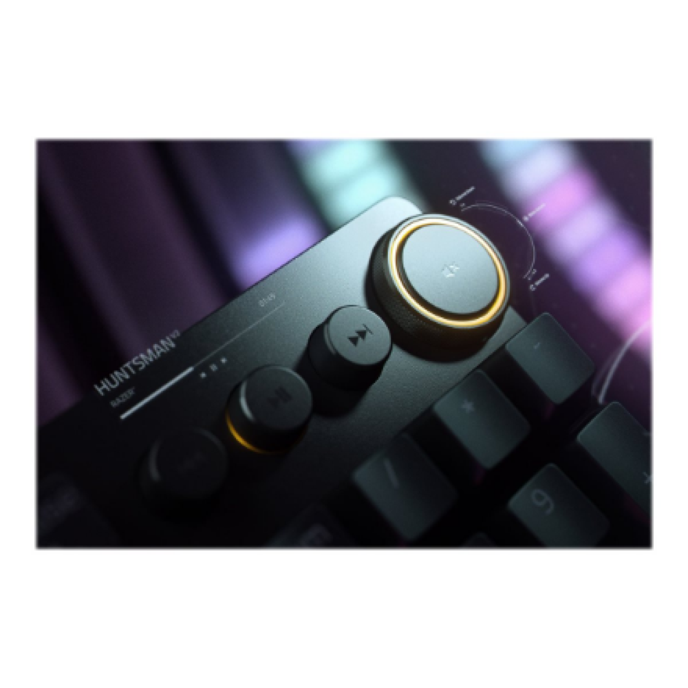 Razer , Huntsman V2 Optical Gaming Keyboard , Gaming keyboard , Wired , RGB LED light , NORD , Black , Numeric keypad , Clicky Purple Switch
