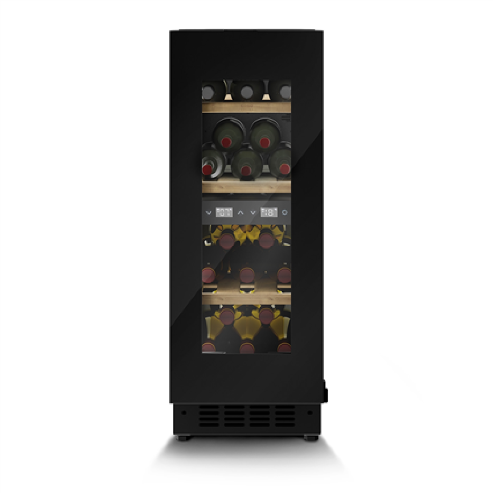 Caso Wine cooler , WineDeluxe WDU 18 , Energy efficiency class F , Built-in , Bottles capacity 18 , Black