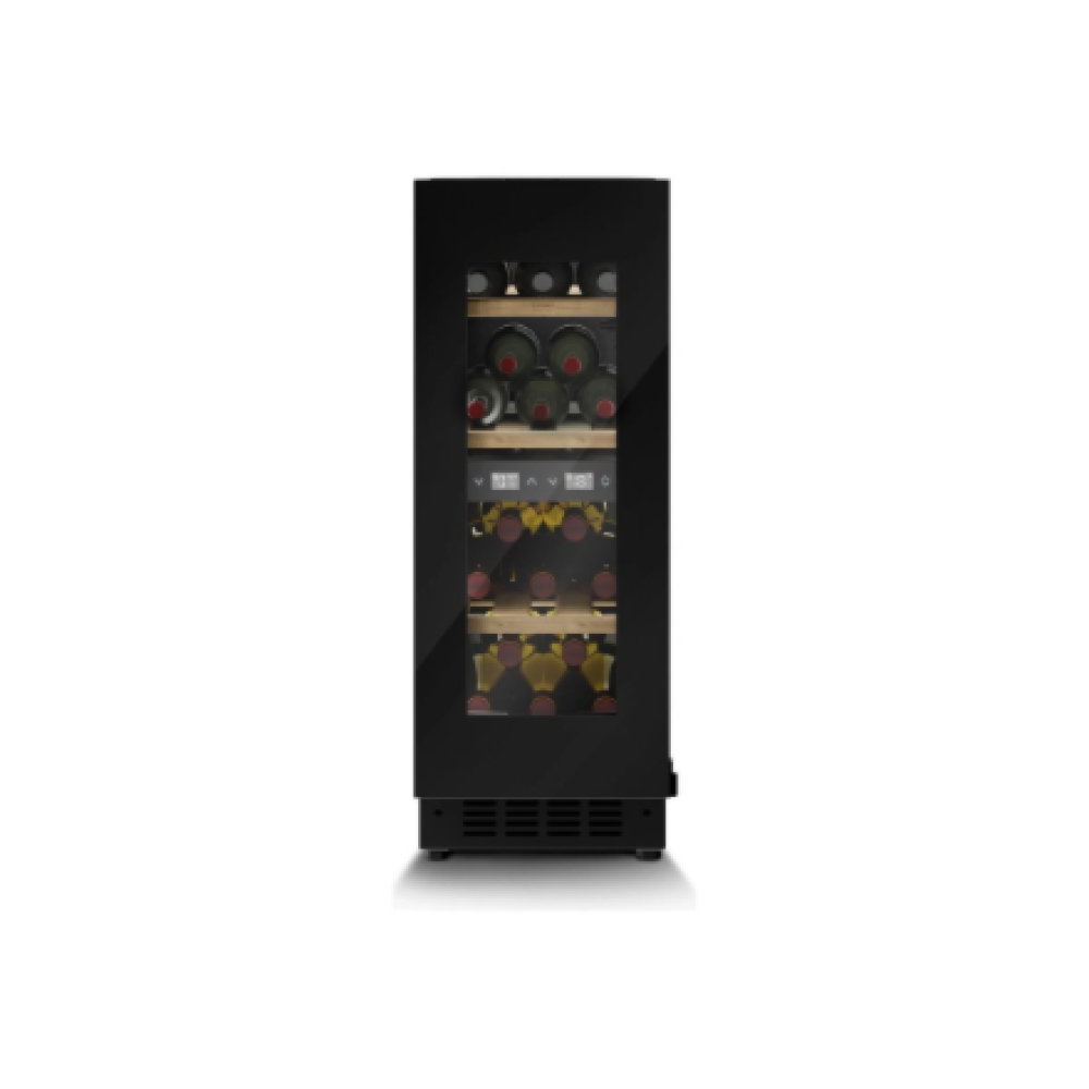 07719 Caso Wine cooler , WineDeluxe WDU 18 , Energy efficiency class F , Built-in , Bottles capacity 18 , Black