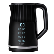 Adler Kettle with LED display , AD 1350 , Electric , 2200 W , 1.7 L , Stainless Steel , 360° rotational base , Black