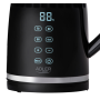Adler Kettle with LED display , AD 1350 , Electric , 2200 W , 1.7 L , Stainless Steel , 360° rotational base , Black