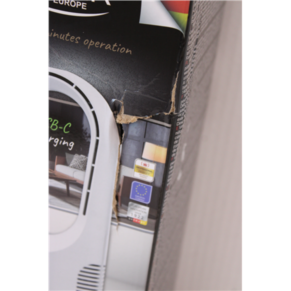 SALE OUT. Adler Bladeless Rechargeable Fan , AD 7343 , Desk Fan , Diameter 14 cm , Number of speeds 3 , White , DAMAGED PACKAGING