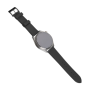 Fixed , Leather Strap with Quick Release 22mm for Smartwatch , Black