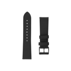 Fixed , Leather Strap with Quick Release 22mm for Smartwatch , Black