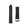Fixed , Leather Strap with Quick Release 22mm for Smartwatch , Black
