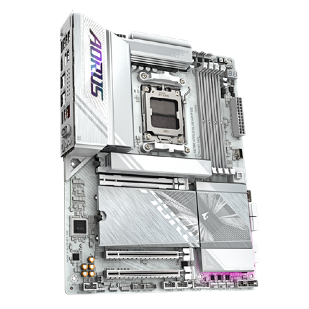 Gigabyte X870E AORUS ELITE WIFI7 ICE , Processor family AMD , Processor socket AM5 , DDR5 , Supported hard disk drive interfaces SATA, M.2 , Number of SATA connectors 4