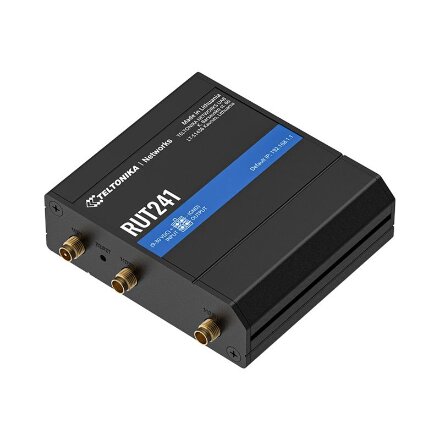 Teltonika , LTE Router , RUT241 , 802.11n , 10/100 Mbit/s , Ethernet LAN (RJ-45) ports 1 , Mesh Support No , MU-MiMO No , 2G/3G/4G , Antenna type 2 x SMA for LTE, 1 x RP-SMA for WiFi