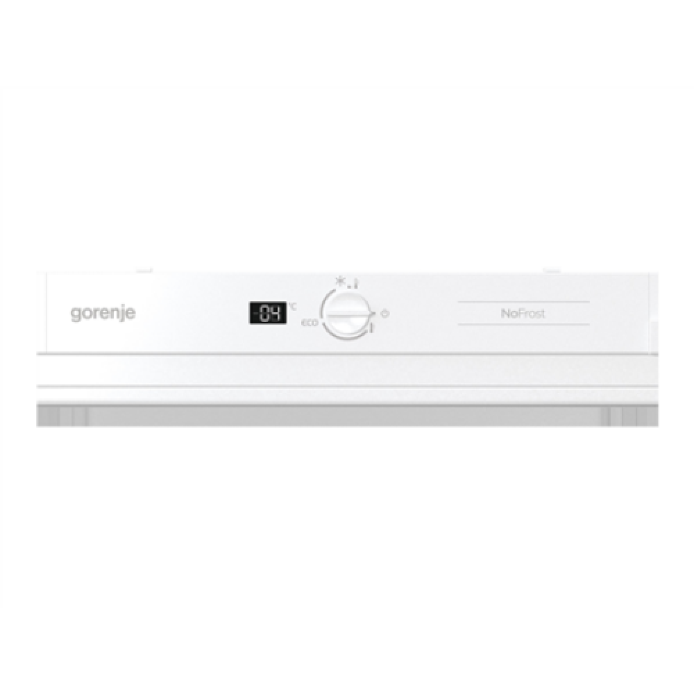 Gorenje Refrigerator NRKI4182E1 Energy efficiency class F, Built-in, Combi, Height 177 cm, No Frost system, Fridge net capacity 180 L, Freezer net capacity 68 L, Display, 39 dB, White