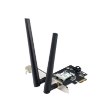 Asus WiFi 7 PCI-E Adapter with 2 external antennas , PCE-BE6500 , 802.11be , Mesh Support No , MU-MiMO No , No mobile broadband