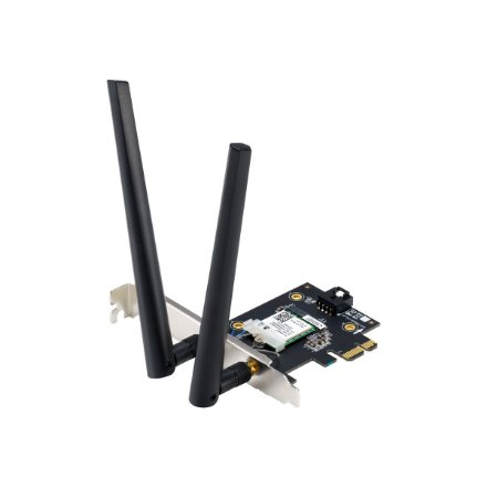 Asus , WiFi 7 PCI-E Adapter with 2 external antennas , PCE-BE6500 , 802.11be , Mesh Support No , MU-MiMO No , No mobile broadband
