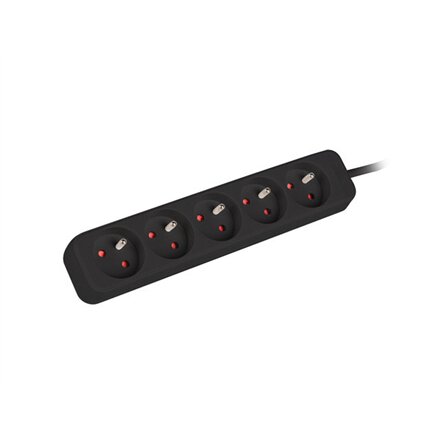 Lanberg , Power strip outlets for UPS system, 1m , PS0-05E-0100-IEC-BK , Sockets quantity 5
