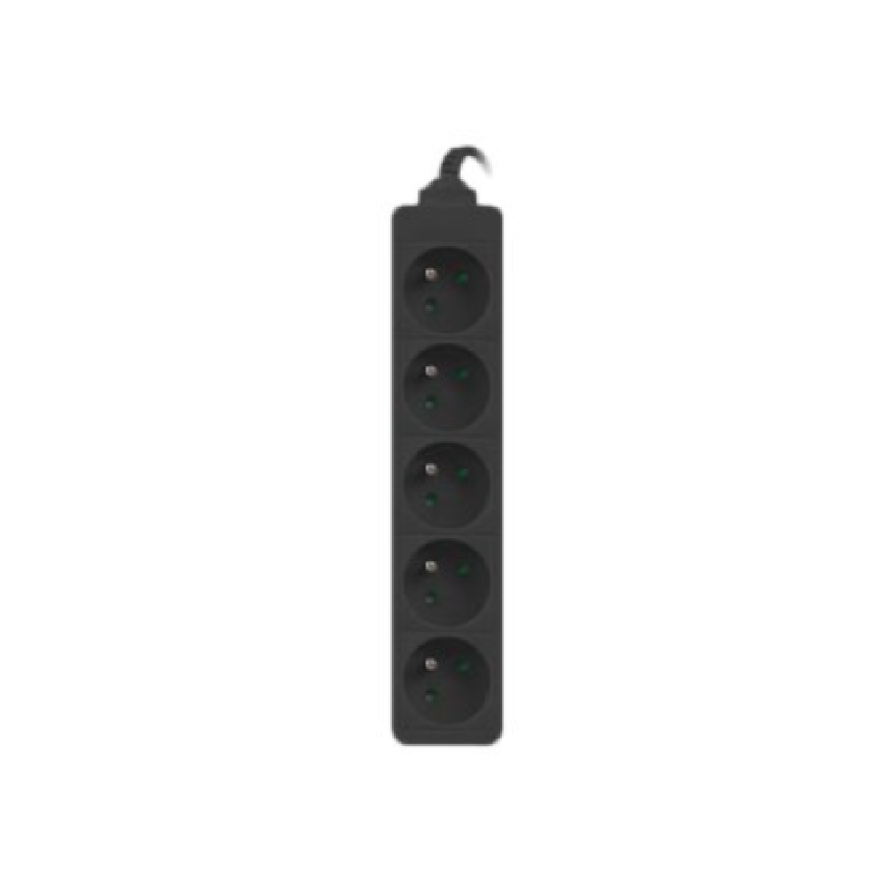 Power strip outlets for UPS system, 1m , PS0-05E-0100-IEC-BK , Sockets quantity 5