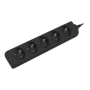 Power strip outlets for UPS system, 1m , PS0-05E-0100-IEC-BK , Sockets quantity 5
