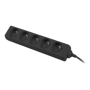 Power strip outlets for UPS system, 1m , PS0-05E-0100-IEC-BK , Sockets quantity 5