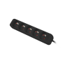 Power strip outlets for UPS system, 1m , PS0-05E-0100-IEC-BK , Sockets quantity 5