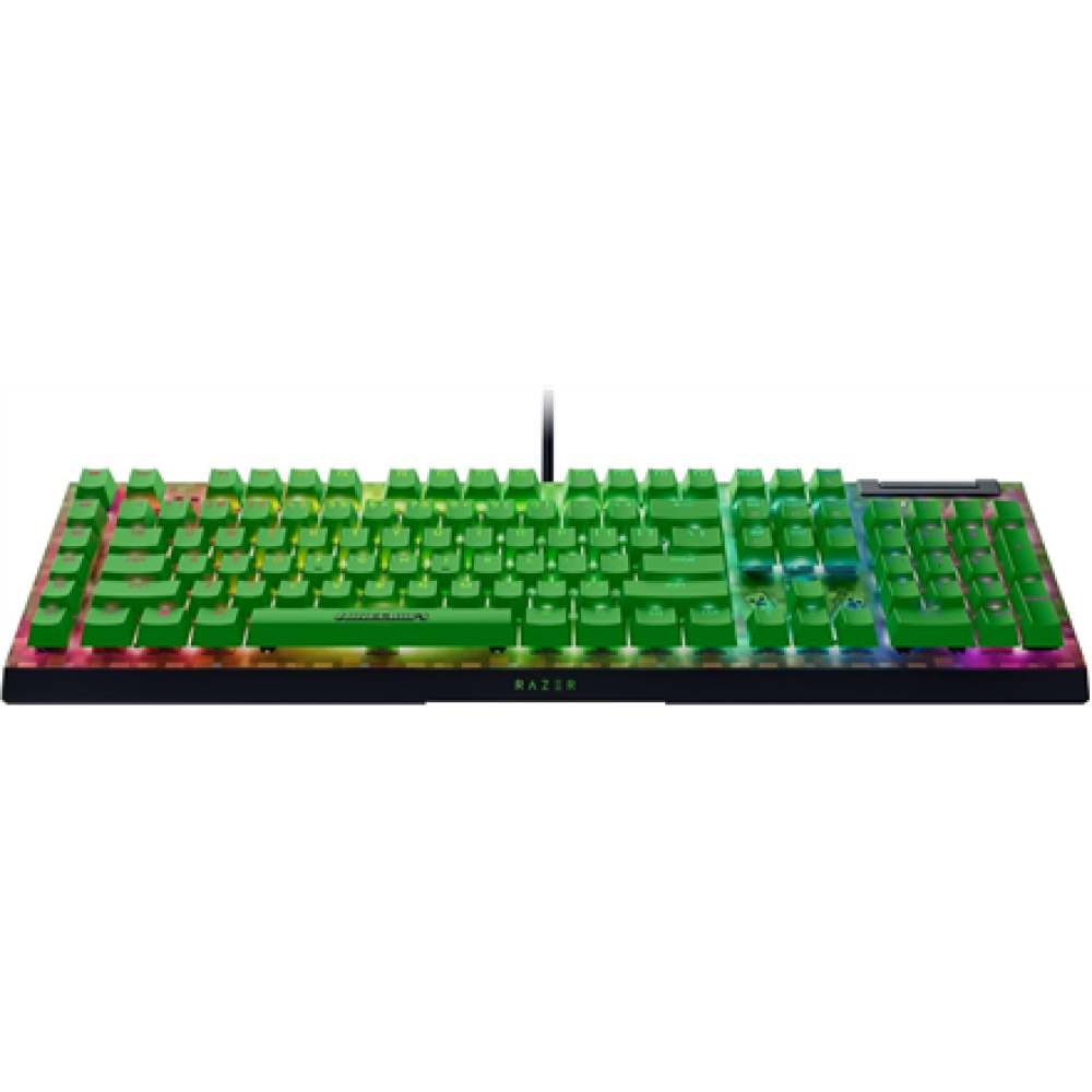 Razer BlackWidow V4 X , Gaming keyboard , Wired , US , Minecraft Edition , Razer Green Mechanical Switches (Clicky)