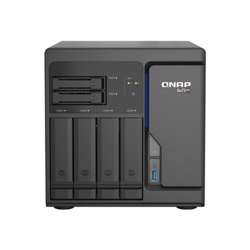 QNAP , 6-Bay QuTS hero NAS , TS-H686-D1602-8G , Up to 6 HDD/SSD Hot-Swap , Intel Xeon , Xeon D-1602 Dual-Core , Processor frequency 2.5 GHz , 8 GB , DDR4