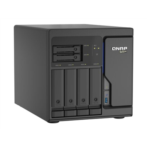 QNAP , 6-Bay QuTS hero NAS , TS-H686-D1602-8G , Up to 6 HDD/SSD Hot-Swap , Intel Xeon , Xeon D-1602 Dual-Core , Processor frequency 2.5 GHz , 8 GB , DDR4