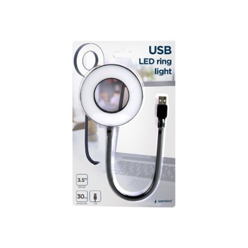 Gembird NL-LEDRING-01 USB LED ring light , White 6500K , N/A