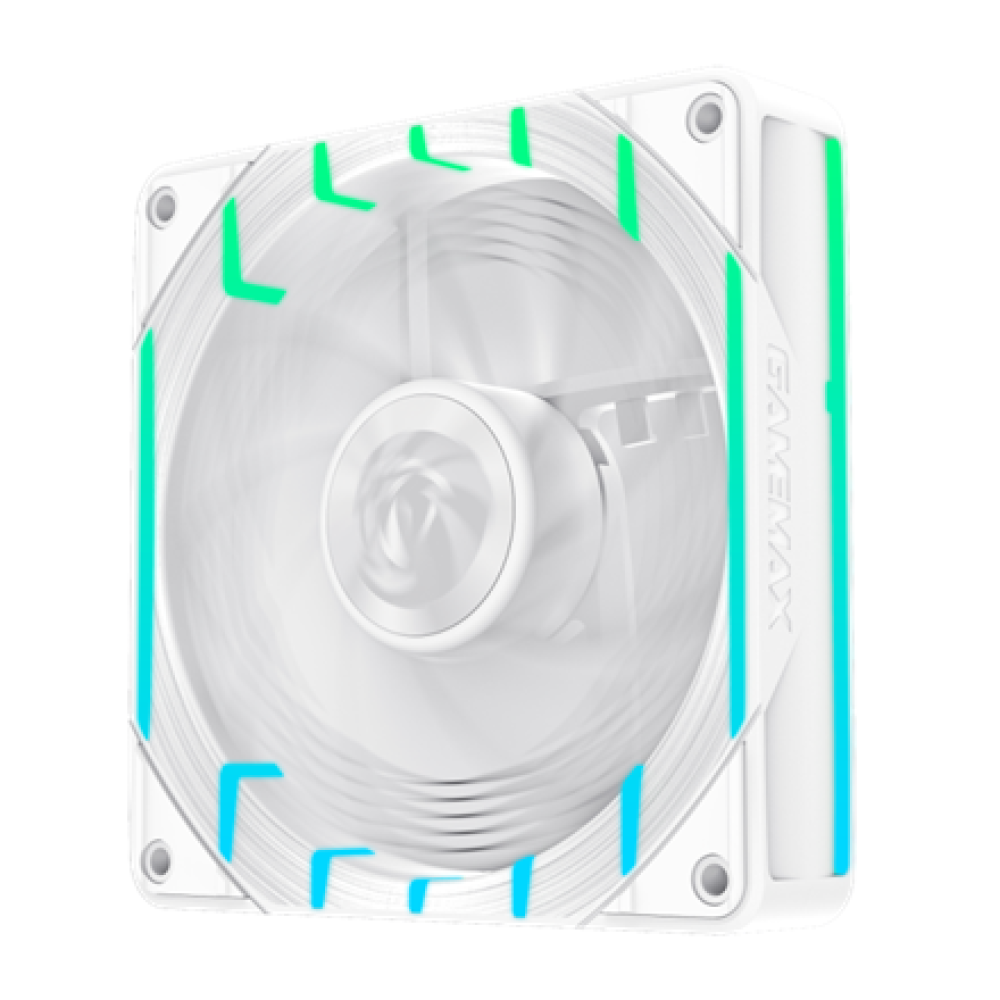 Gamemax Case Fan , TORNADO T12 ARGB-RW , White