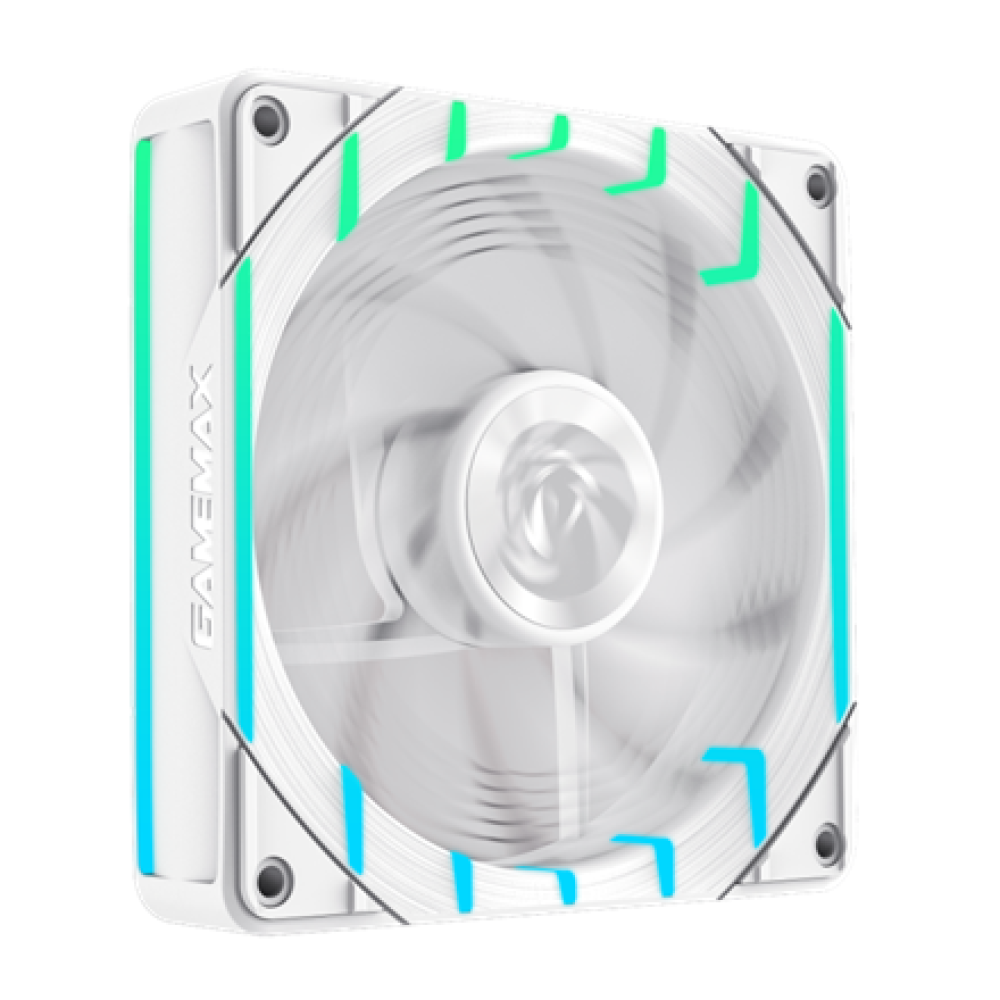 Gamemax Case Fan , TORNADO T12 ARGB-RW , White