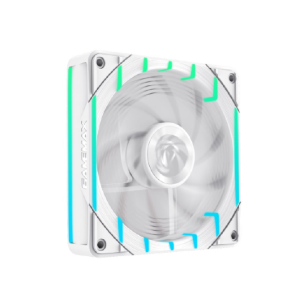 Gamemax Case Fan , TORNADO T12 ARGB-RW , White
