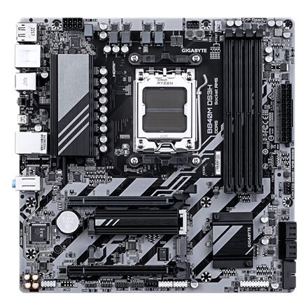 Gigabyte B840M DS3H , Processor family AMD , Processor socket AM5 , DDR5 , Supported hard disk drive interfaces SATA, M.2 , Number of SATA connectors 4