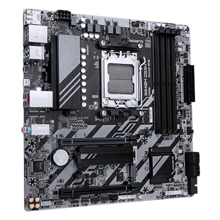 Gigabyte B840M DS3H , Processor family AMD , Processor socket AM5 , DDR5 , Supported hard disk drive interfaces SATA, M.2 , Number of SATA connectors 4