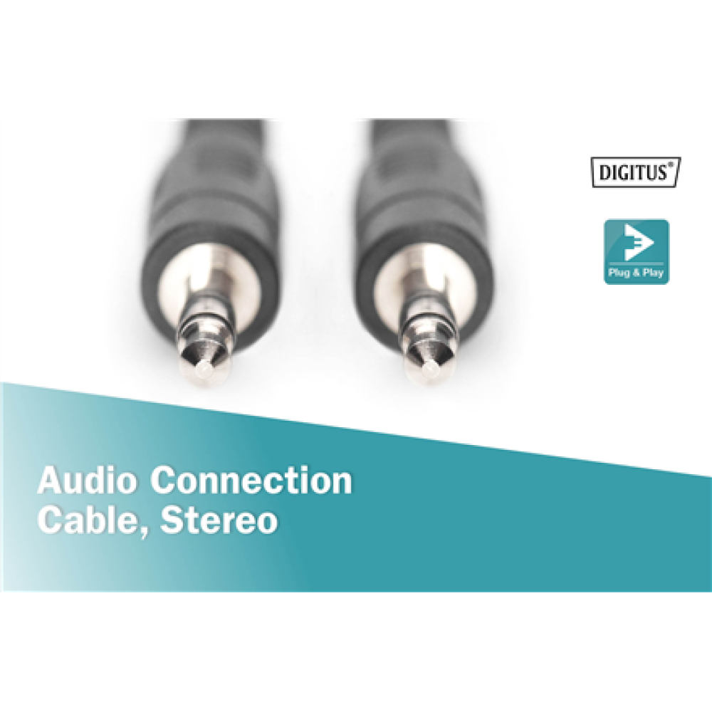 Digitus Audio Connection Cable, Stereo , AK-510100-015-S