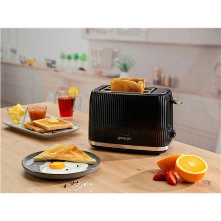 Gorenje Toaster , T850DPB , Number of slots 2 , Housing material Plastic , Black