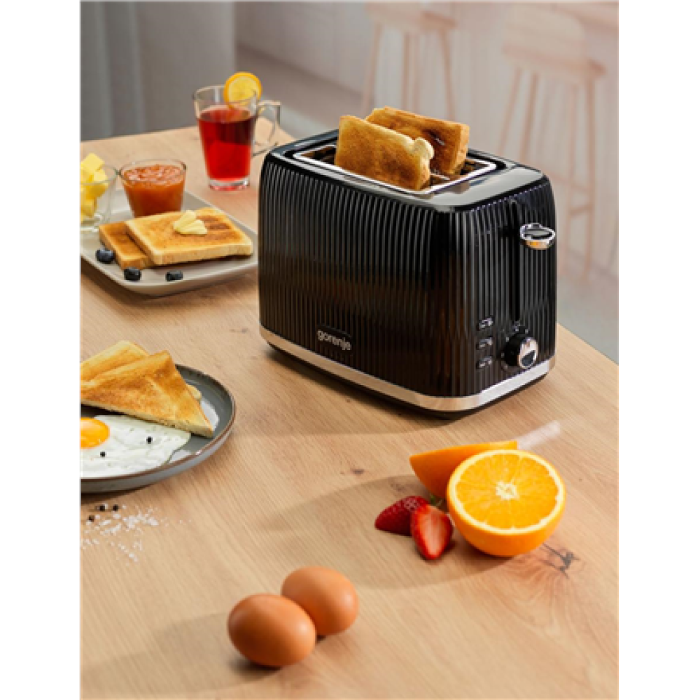 Gorenje Toaster , T850DPB , Number of slots 2 , Housing material Plastic , Black