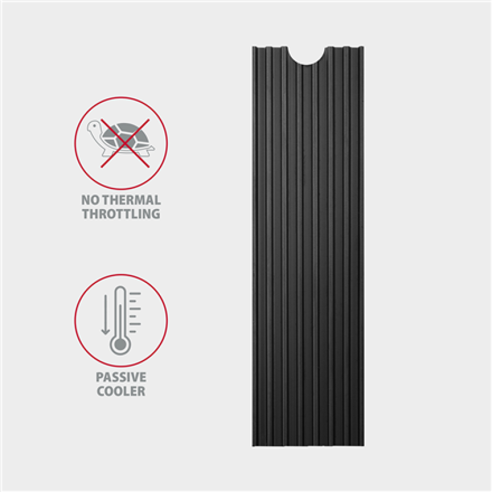 AXAGON Passive aluminum heatsink for all M.2 SSDs, size 2280, high 3 mm , CLR-M2L3