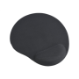 Gembird , Gel mouse pad with wrist support , Ergonomic mouse pad , 240 x 220 x 4 mm , Black