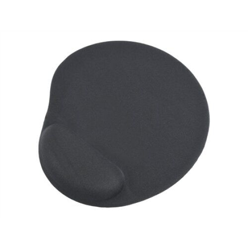 Gembird , Gel mouse pad with wrist support , Ergonomic mouse pad , 240 x 220 x 4 mm , Black