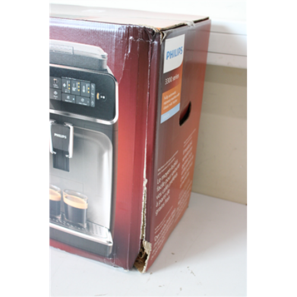 SALE OUT. Philips EP3321/40 Espresso Coffee maker, Black , Philips Espresso Coffee Maker , EP3321/40 , Pump pressure 15 bar , Built-in milk frother , Fully Automatic , 1500 W , Black , DAMAGED PACKAGING
