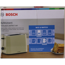 SALE OUT. Bosch TAT3M127 MyMoment Compact toaster, 950 W, 2 slots, Beige , SALE OUT. Compact Toaster , TAT3M127 MyMoment , Number of slots 2 , Housing material Plastic , Beige , DAMAGED PACKAGING AND ITEM BODY (EDGE) SALE OUT. Bosch TAT3M127 MyMoment Compact toaster, 950 W, 2 slots, Beige , SALE OUT. Compact Toaster , TAT3M127 MyMoment , Number of slots 2 , Housing material Plastic , Beige , DAMAGED PACKAGING AND ITEM BODY (EDGE)