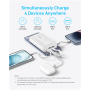 Anker , Power Bank , A1680H21 , 10000 mAh , USB-C 30W, Lightning 27W , Built-In USB-C and Lightning Cables , White