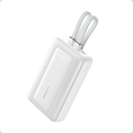 Anker , Power Bank , A1680H21 , 10000 mAh , USB-C 30W, Lightning 27W , Built-In USB-C and Lightning Cables , White