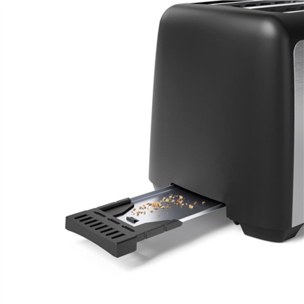 Tristar Toaster , BR-1058 , Power 800 W , Number of slots 2 , Housing material Plastic , Silver