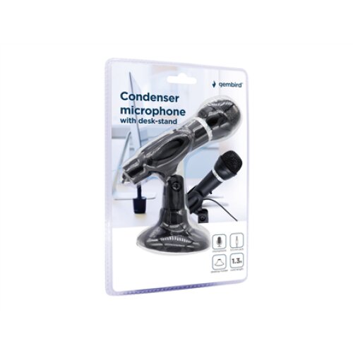 Gembird , Condenser Microphone with Desk-stand , MIC-D-04
