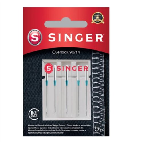 Singer , Overlock Needle 90/14 5PK, 5 pcs