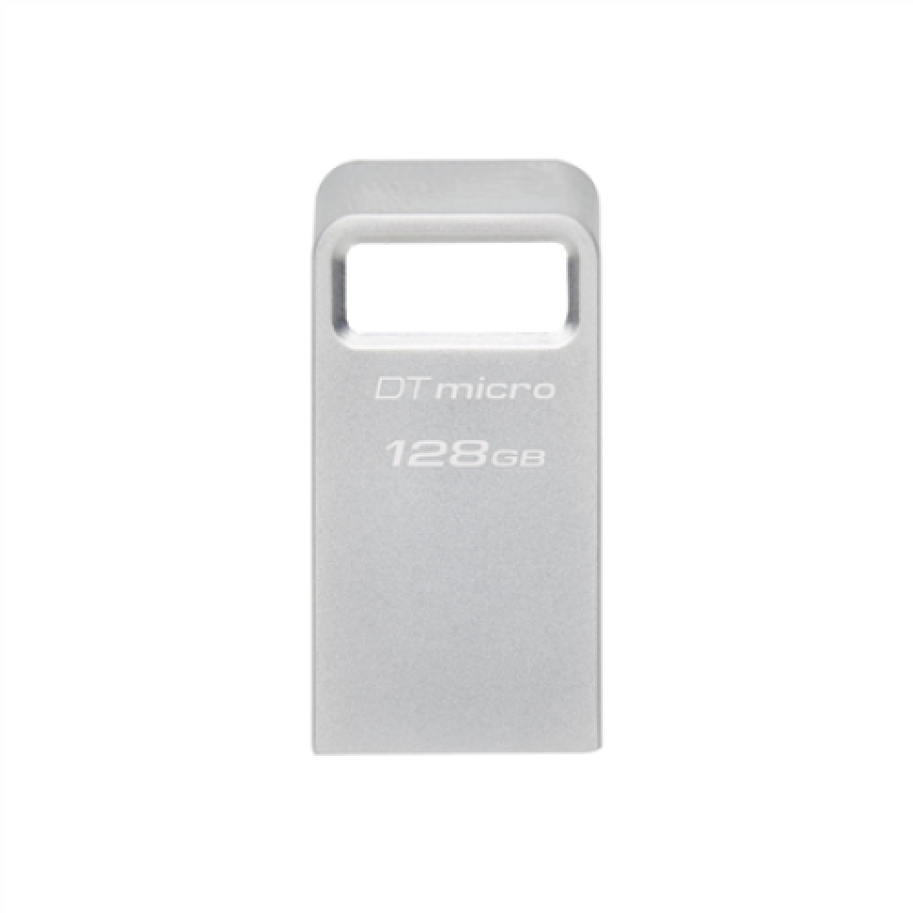 Kingston , USB 3.2 Flash Drive , DataTraveler micro , 128 GB , USB 3.2 , Silver