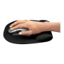Fellowes , Mouse pad with wrist pillow , 202 x 235 x 25.4 mm , Black