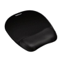 Fellowes , Mouse pad with wrist pillow , 202 x 235 x 25.4 mm , Black