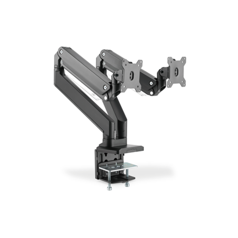 Digitus Desk Mount , DA-90427 , Adjustable Height, Rotate, Tilt, Swivel , 15-35 , Maximum weight (capacity) 2x15 kg , Black